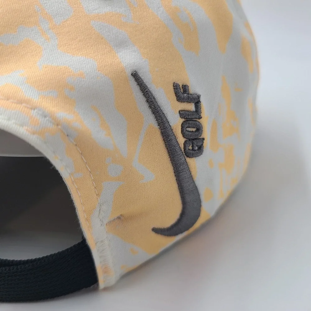 Nike Hat Strapback Orange White Marble Camo Golf Classic99 Dri-Fit Aerobill‎ Men